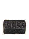 Karl Lagerfeld Quilted Logo Shoulder Bag In Black