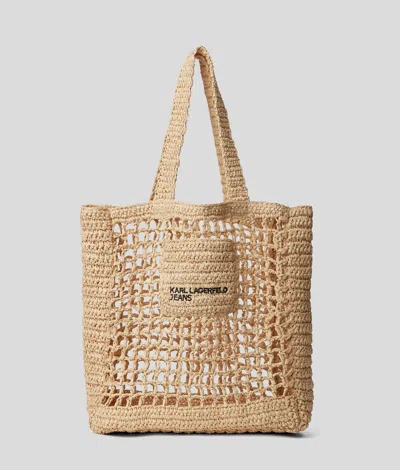 Karl Lagerfeld Raffia Shopper