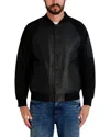 Karl Lagerfeld Raglan Bomber Jacket In Black