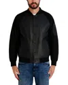 Karl Lagerfeld Raglan Bomber Jacket In Black