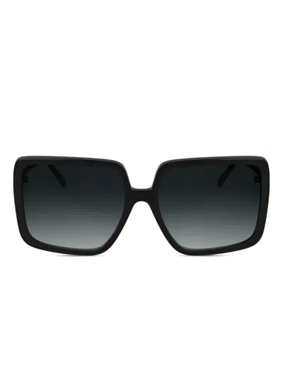 Karl Lagerfeld Rectangle-frame Sunglasses In Black