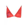 Karl Lagerfeld Red Elastane Swimwear In Orange