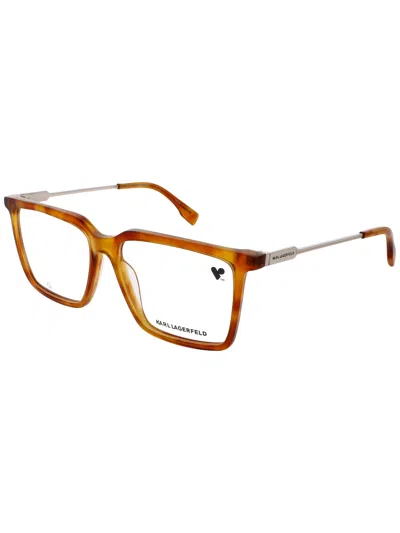 Karl Lagerfeld Refined Acetate Eyeglasses For Men In Brown