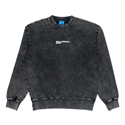 Karl Lagerfeld Regular Fit Men's Sweatshirt  Acidwash Black