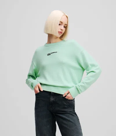 Karl Lagerfeld Regular-fit Sweater In Green