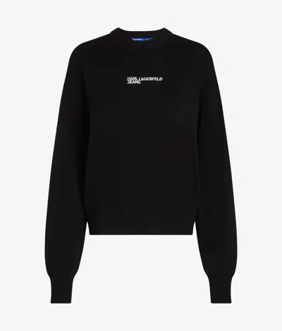 Karl Lagerfeld Regular-fit Sweater In Black