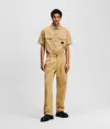 Karl Lagerfeld Relaxed Chino Pants In Neutral