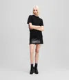 Karl Lagerfeld Relaxed-fit T-shirt Dress In Black