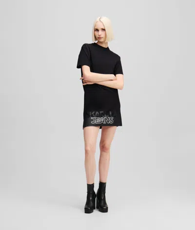Karl Lagerfeld Relaxed-fit T-shirt Dress In Black