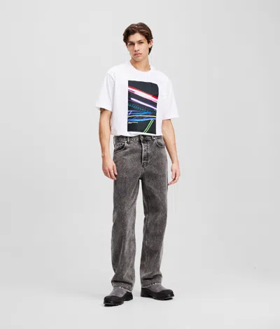 Karl Lagerfeld Relaxed Jeans In Gray