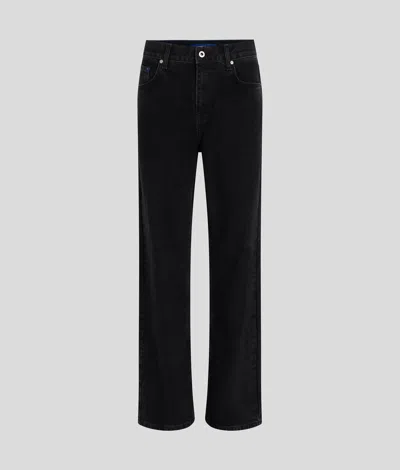 Karl Lagerfeld Relaxed Jeans In Black