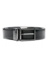 Karl Lagerfeld Reversible Belt In 黑色