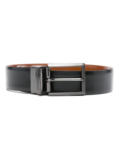 Karl Lagerfeld Reversible Belt In Black