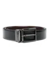 Karl Lagerfeld Reversible Belt In Black