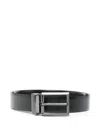 Karl Lagerfeld Reversible Belt In Blue