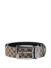 Karl Lagerfeld Reversible Belt In Brown