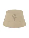 Karl Lagerfeld Reversible Bucket Hat In White