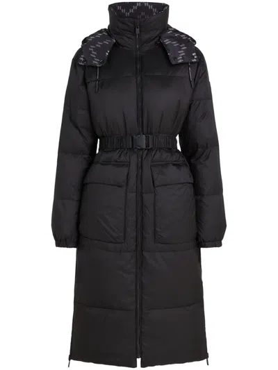 Karl Lagerfeld Reversible Down Coat In Schwarz