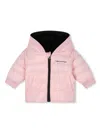Karl Lagerfeld Reversible Puffer Jacket In Black