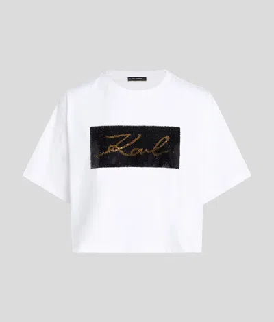Karl Lagerfeld Reversible Sequins T-shirt