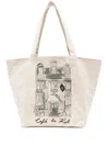 Karl Lagerfeld Reversible Canvas Tote Bag In Neutrals