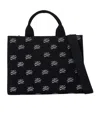 Karl Lagerfeld Medium Rhinestone-embellished Tote Bag In Black