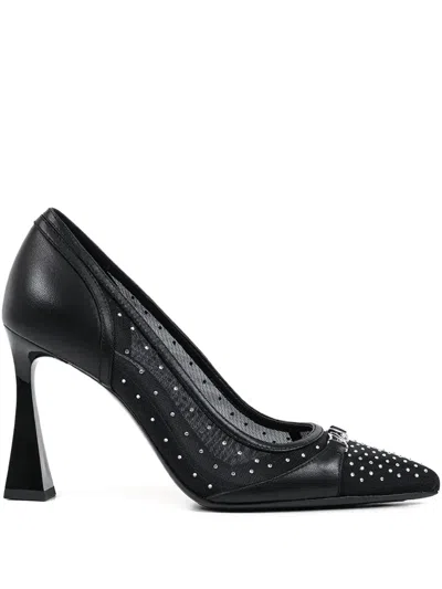 Karl Lagerfeld Rhinestone-embellished Pumps In Black