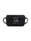 Karl Lagerfeld Rhinestone Embellished Shoulder Bag In Black