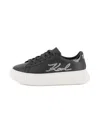Karl Lagerfeld Rhinestone-embellished Sneakers In Black