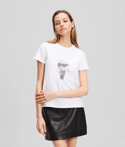 Karl Lagerfeld Rhinestone Ikon Karl T-shirt