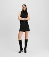 Karl Lagerfeld Rhinestone Mini Skirt In Black