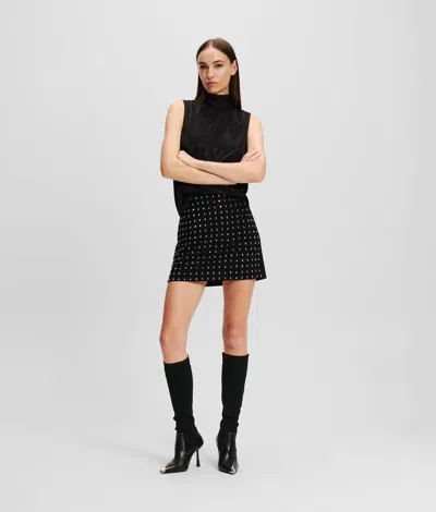 Karl Lagerfeld Rhinestone Mini Skirt