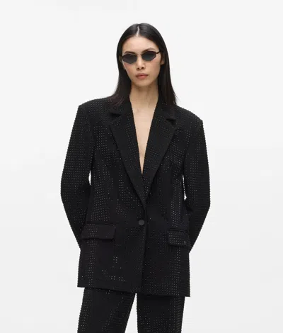 Karl Lagerfeld Rhinestone Tailored Blazer