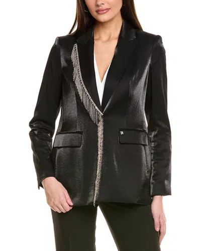 Karl Lagerfeld Rhinestone Trim Blazer