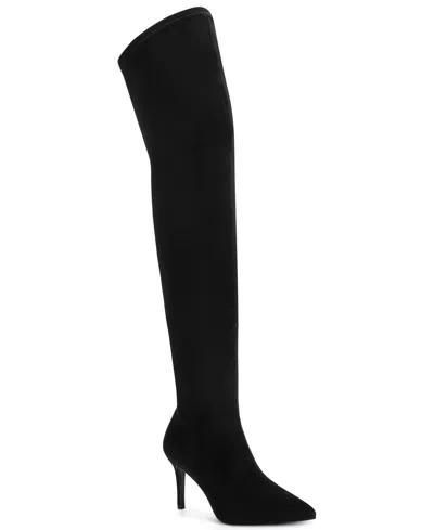 Karl Lagerfeld Rhodri Rococo Over The Knee Boot In Black