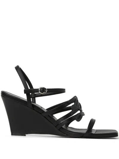 Karl Lagerfeld Rialto Autograph Sandals In Black