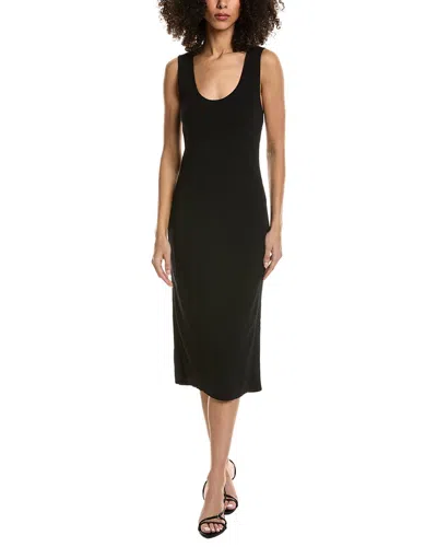 Karl Lagerfeld Ribbed Mini Dress In Black