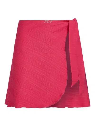 Karl Lagerfeld Ribbed Pareo