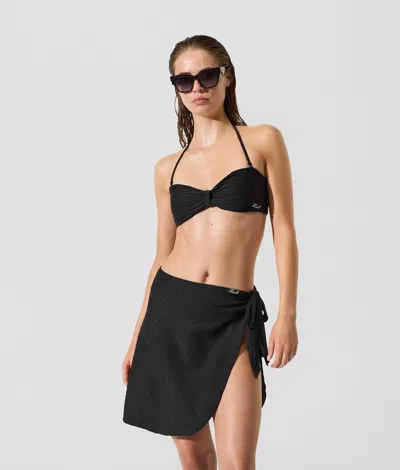 Karl Lagerfeld Ribbed Short Pareo