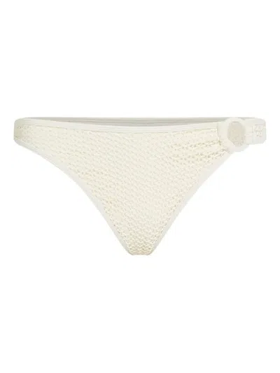 Karl Lagerfeld Ring-embellished Bikini Briefs In Neutral