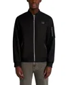 Karl Lagerfeld Ripstop Arm Pocket Bomber Jacket In Black