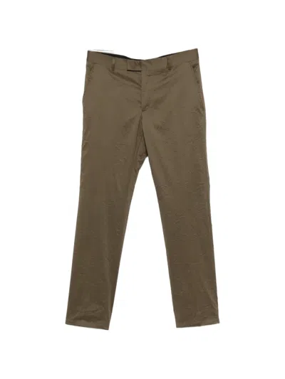 Karl Lagerfeld Road Textured Trousers In Green