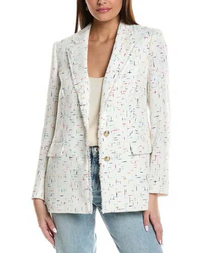 Karl Lagerfeld Roadmap Tweed Jacket In White