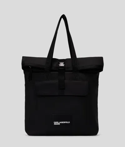 Karl Lagerfeld Roll Top Tote Bag