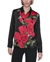 Karl Lagerfeld Rose Button Down Shirt In Multi