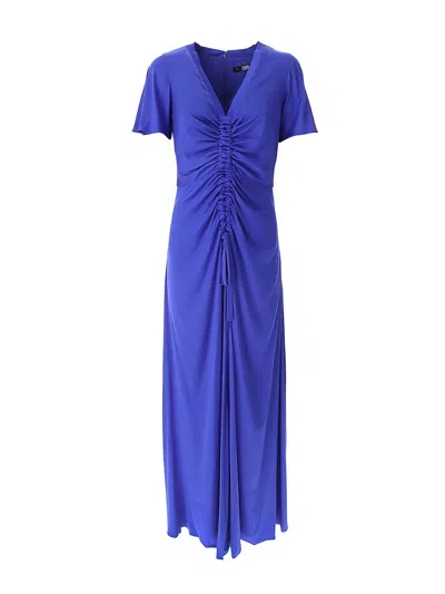 KARL LAGERFELD VESTIDO LARGO - AZUL