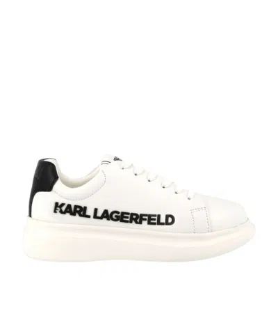 Karl Lagerfeld Round-head Casual Shoes In White