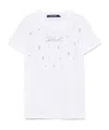 Karl Lagerfeld Round Neck Short Sleeve T-shirt In White