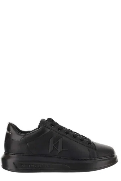 Karl Lagerfeld Round Toe Lace In Black