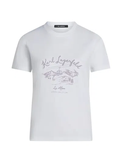 Karl Lagerfeld Round-neck T-shirt In White